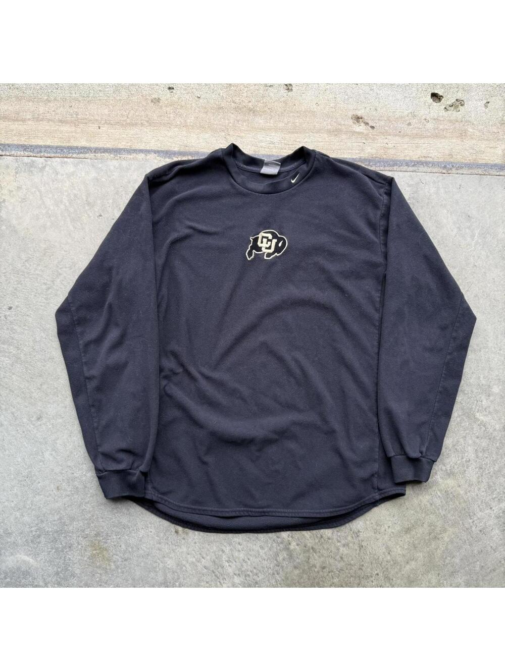 VTG Y2K Nike Colorado Buffaloes black thermal long sleeve size Large